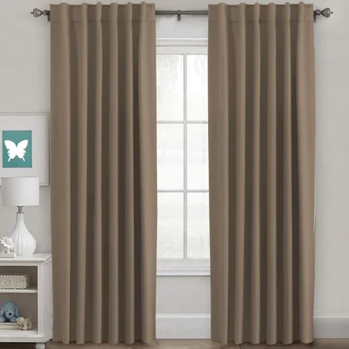 Miniatura 180 de H.VERSAILTEX Cortinas opacas con aislamiento térmico, paneles de tratamiento de ventana, cortinas opacas para oscurecer la habitación, cortinas Gris