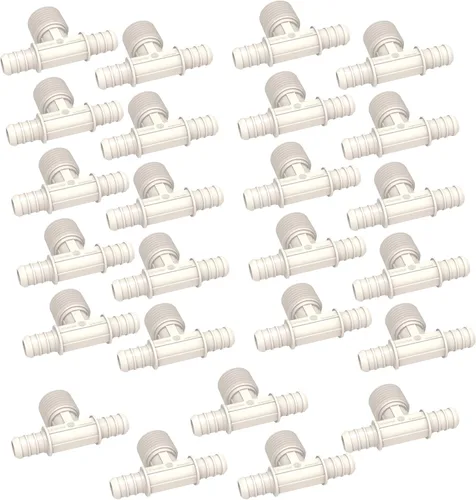 Miniatura 10 de SEAFLO Acoplamiento de tubería PEX de plástico de 90 grados 1/2" Barb x 1/2" adaptador de codo de ajuste de púas compatible con tubo PEX o PE-RT