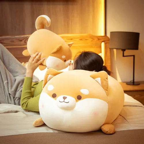 Miniatura 4 de Lindos y suaves animales de peluche para perros Shiba Inu, juguetes de peluche para perros Shiba Inu, almohada de peluche para perros Shiba Inu