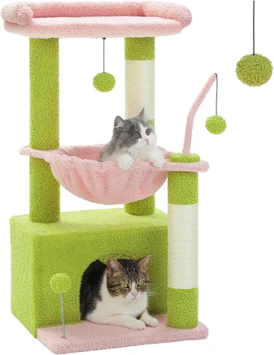 Miniatura 15 de PEQULTI Árbol para Gatos Torre de Gatos para Gatos Grandes con Postes de Rascar Cubiertos de Sisal y Reposo Extra Grande para Gatos