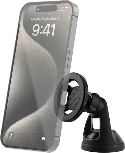 Miniatura 12 de Scosche MagSafe - Soporte magnético para teléfono para salpicadero de automóvil y ventilación con rotación de 360°, soporte de teléfono celular 2