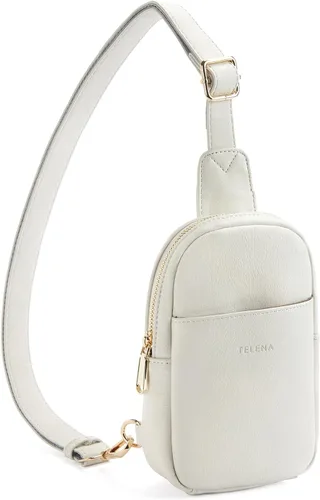 Miniatura 50 de Telena Riñonera pequeña para mujer, de cuero, cangureras, bolsa de pecho para mujer