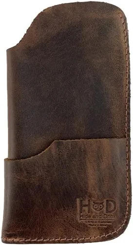 Miniatura 6 de Hide & Drink, Funda rústica para gafas de sol y cartera hecha a mano de cuero de grano completo
