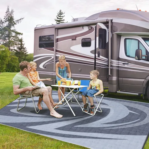 Miniatura 12 de EEZ RV Products - Esteras reversibles resistentes para exteriores de 9'x12' para RVing/Boondocking