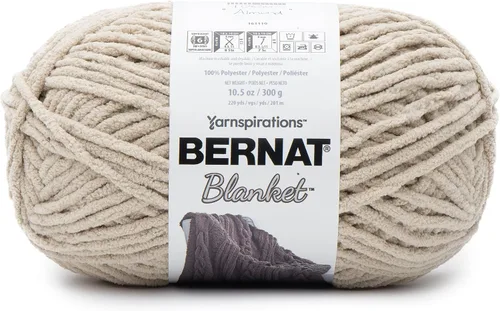 Miniatura 2 de Bernat - Estambre para mantas súper esponjoso acrílico, 2 paquetes de 300g/10.5 onzas, #6, chenilla gruesa de peso pesado para tejer y crochet