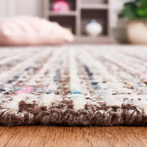 Miniatura 5 de SAFAVIEH Abstract Collection - Alfombra de pasillo de 8 pies, diseño moderno, ideal para zonas de alto tráfico en pasillo, baño y cocina (ABT489F-28)