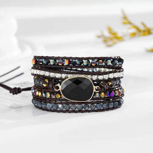 Miniatura 4 de Plumiss Colección de pulseras de cuentas curativas de piedra natural boho para mujer