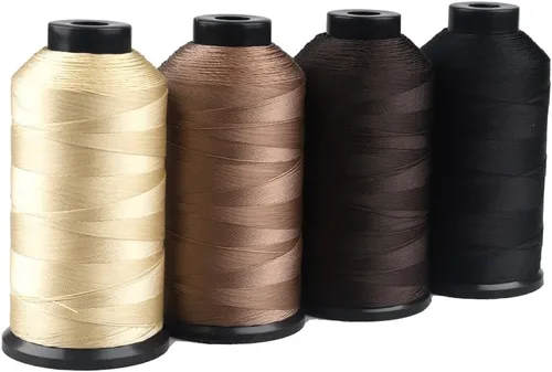 Miniatura 8 de GlamorDove 1500 yardas/rollo de hilo de nylon consolidado Kit de herramientas de hilo de coser a mano Hilo de unión de nylon Kit de herramientas