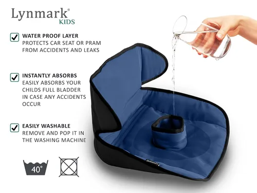 Miniatura 3 de Lynmark Funda protectora para asiento de automóvil para entrenamiento de orinal - Almohadillas suaves impermeables para niños pequeños y asiento