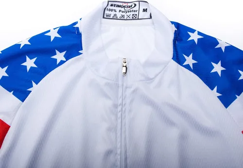 Miniatura 87 de Weimostar Hombre Ciclismo Jersey Manga Corta Bicicleta Ropa Multicolor Diamante