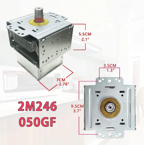 Miniatura 4 de Magnetron 2M246 050GF - Tubo de magnetrón de microondas compatible con LG 6324W1A001L 6324W1A001B AP6316906