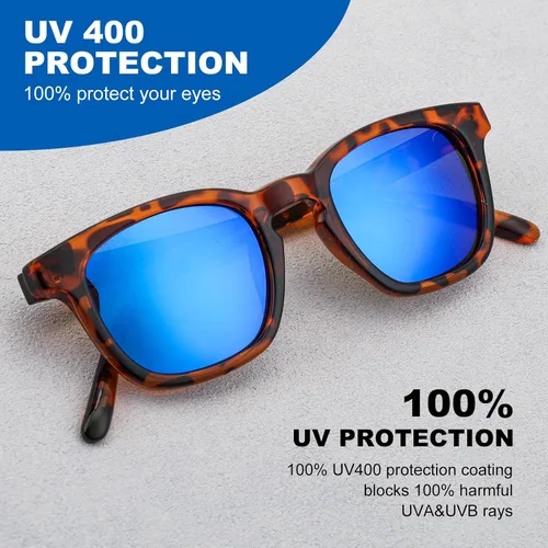 Miniatura 5 de Lentes de sol para niños, lentes de sol polarizados retro de los años 80 para niños y niñas, A Tea Demi, talla única