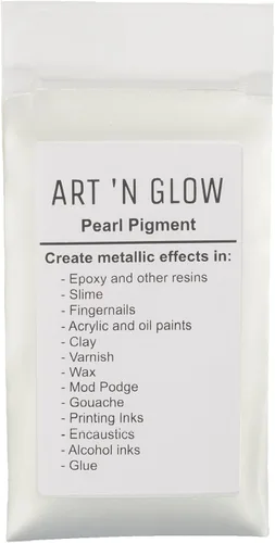 Miniatura 11 de Art 'N Glow Pigmento en polvo de perla de mica, 0.88 onzas, pigmento de perla fina para resina epoxi, gran opción para creativos, pinturas