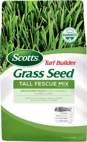 Miniatura 12 de Scotts Turf Builder - Mezcla de festuca alta para semillas de césped, duradera para resistir condiciones duras con nutrición para el desarrollo