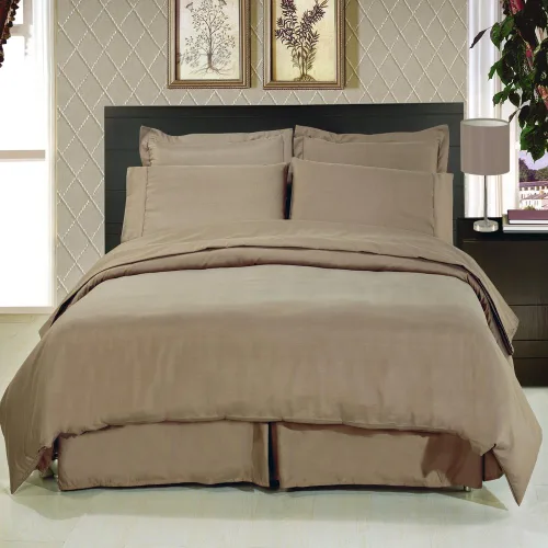 Miniatura 10 de Royal Hotel Bedding Juego de sábanas de microfibra cepillada sin arrugas de chocolate sólido individual, bolsillo profundo, 3.35 oz/m², sábanas 100%