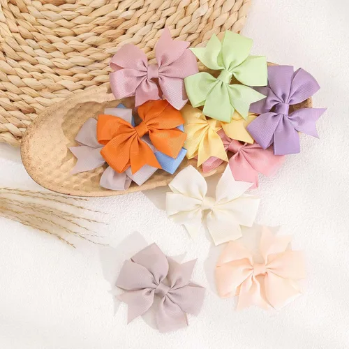 Miniatura 6 de 24 lazos para el cabello de 3 pulgadas para niñas, cinta de grogrén, pinzas para el pelo de bebé, accesorios para el cabello de niños pequeños