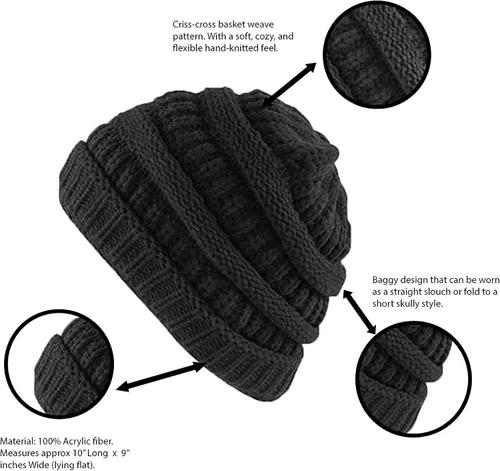Miniatura 2 de Super Z Outlet Knit - Gorro térmico para esquí ciclismo y protección