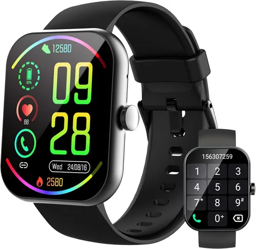 Smart Watch for Women Men(Answer/Make Call), 2025 New 1.91" HD SmartWatch, Fitness Watch with 120+ Sport Modes, IP68 Waterproof, Heart Rate/Sleep