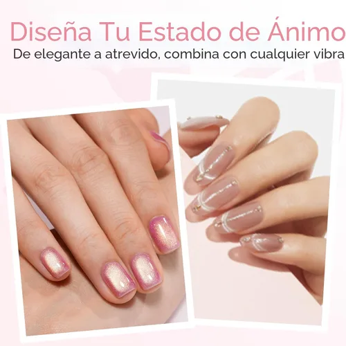 Miniatura 4 de Modelones Imán de uñas de gel de ojo de gato, herramienta magnética 8 en 1 para uñas de gel, varita magnética fuerte para arte de uñas con bola