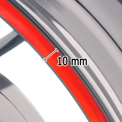 Miniatura 3 de MC MOTOPARTS Pegatinas para llantas exteriores de 17 pulgadas S01B compatibles con YZF R125 MT125 MT07 MT10 MT25 FZ25 MT03 (azul)
