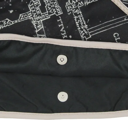 Miniatura 7 de Harry Potter The Marauder's Map Hogwarts - Bolso cruzado de hombro con correa ajustable, Negro