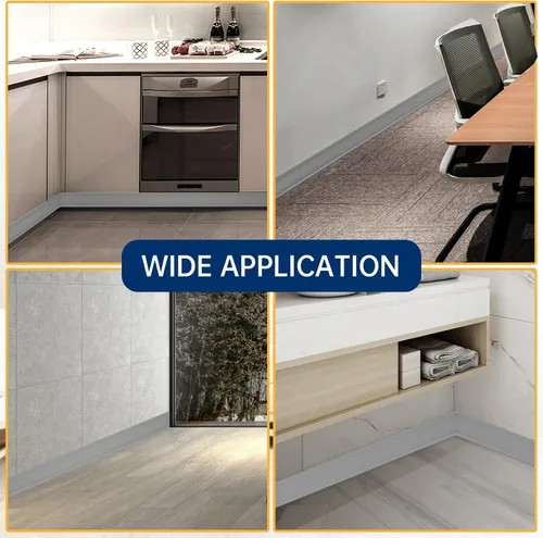 Miniatura 5 de Moldura flexible para zócalo de 4 pulgadas, base de pared de vinilo autoadhesivo para despegar y pegar, base de goma para zócalo de pared