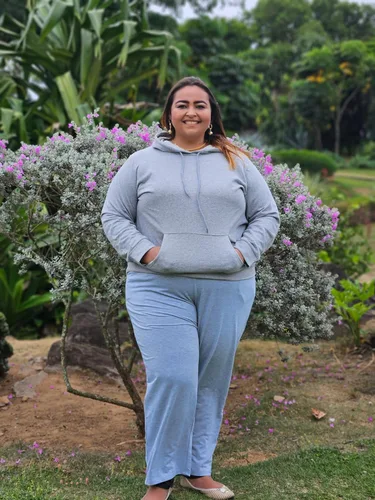 Miniatura 2 de FOREYOND Pantalones deportivos de talla grande para mujer, pantalones de yoga de pierna ancha, pantalones de entrenamiento de punto con cordón