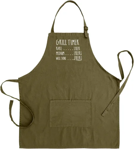 Miniatura 9 de ThisWear Delantal con peto ajustable con dos bolsillos y temporizador para parrilla