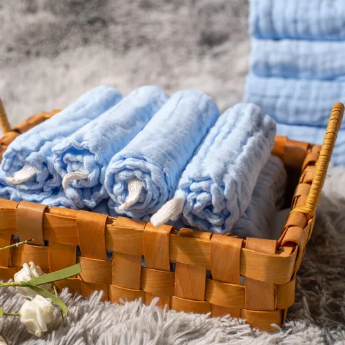 Miniatura 2 de MUKIN Toallitas para bebé, toallitas de algodón natural para bebé, toalla suave para la cara del bebé recién nacido para piel sensible, registro