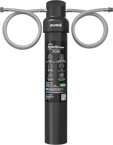 Pureal Sistema de filtro de agua para debajo del fregadero con manguera, sistema completo certificado NSF/ANSI 42 y 372, elimina PFAS, plomo, cloro,