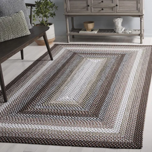 Miniatura 38 de SAFAVIEH Alfombra Lavable Colección Trenzada para Exteriores - 2' x 3', Multicolor, Hecha a Mano y Reversible, No Desprende Pelusa y Fácil