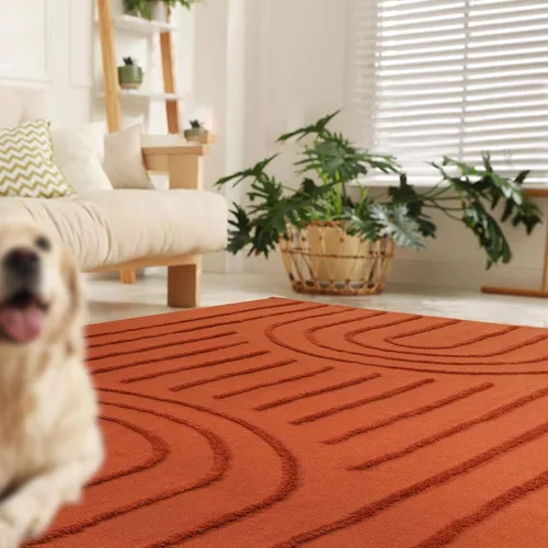 Miniatura 11 de LEEVAN - Alfombra de camino estilo bohemio lavable 2 x 5 pies, tejida en color beige, de algodón para cocina rústica con borlas, alfombra de acento