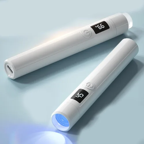 Miniatura 7 de Secador de uñas portátil de 3 W, lámpara LED de curado de gel UV para secado rápido, lámpara de uñas de mano recargable por USB con mango