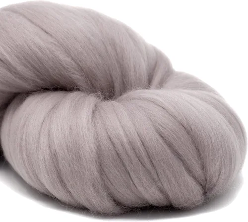 Miniatura 3 de Aprende a girar - Kit de Spinning para principiantes con husillo de caída y lápiz merino Roving. Elige tu color y haz hilo! Color: Mink Visón