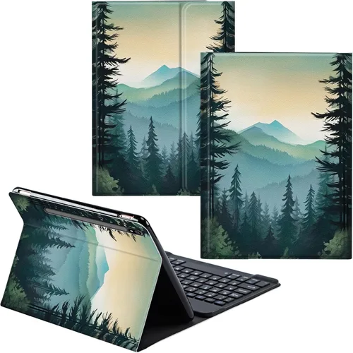 Miniatura 14 de Funda para Samsung Galaxy Tab S6 Lite 2022/2020 Teclado inalámbrico desmontable y cubierta de cuero PU Funda protectora para Samsung Galaxy Tab S6