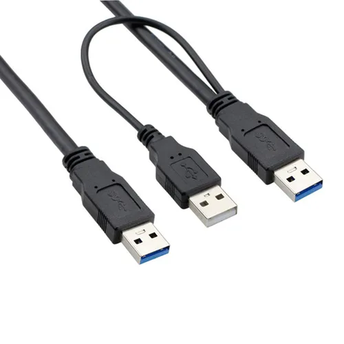 Miniatura 5 de chenyang Cable de alimentación Y Dual USB3.0 A macho a Micro USB 3.0 Y Cable con alimentación adicional para SSD HDD