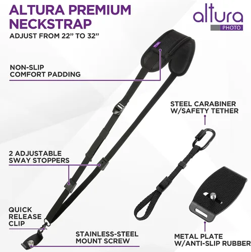 Miniatura 7 de Altura Photo Camera Strap with Quick Release & Safety Tether - Camera Strap for Photographers for Sony, Nikon, & Canon