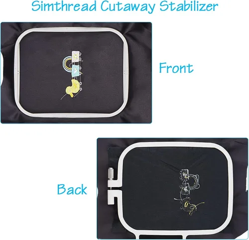 Miniatura 3 de Simthread Fusible Cut Away Estabilizador Respaldo Color Negro para Bordado a Máquina - Peso 2.8 onzas 12" x 10 yardas/rollo