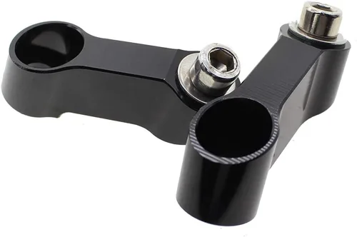 Miniatura 3 de 0.315 in X 0.049 in paso derecha+izquierda roscado motocicleta bicicleta cruceros scooters montaje espejo elevador adaptador adaptador aluminio Moto