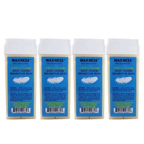 Miniatura 8 de Waxness Cartucho de cera suave Azuleno 3.38 oz (96 g) – Cera profesional enrollable para rostro y cuerpo – Hecho en Italia