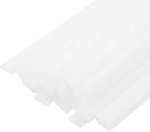Miniatura 7 de MECCANIXITY 20pcs 8 pulgadas Varillas de soldadura de plástico PP tiras de soldadura para soldador de plástico blanco