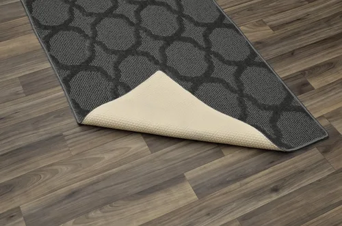 Miniatura 92 de Garland Rug Sparta - Alfombra antideslizante de polipropileno de 2 pies x 12 pies, color negro, ideal para salas de estar y pasillos, elegante