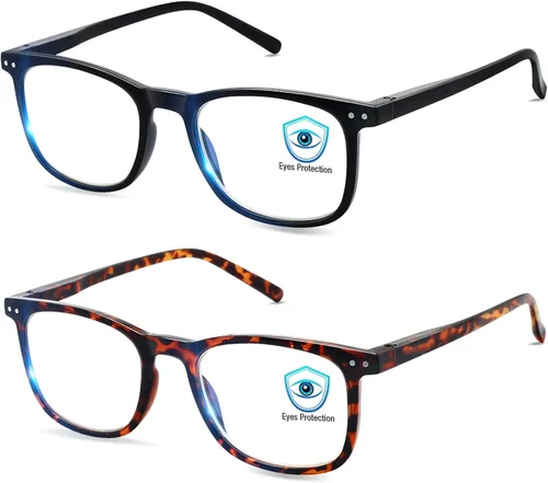 Miniatura 14 de AOSM Lentes de luz azul para hombres y mujeres, gafas de juego antirreflejos, protección UV400, bloqueo de luz azul para aliviar la fatiga ocular