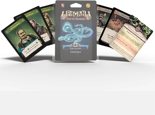 Miniatura 12 de Capstone Games Pagan: Destino de Roanoke - Juego de Fichas de Madera, 125 Fichas Pintadas y 3 Bolsas de Tela Impresas Personalizadas