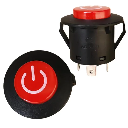 Miniatura 4 de 2 piezas de repuesto para interruptor de botón de encendido, piezas de repuesto para niños, juguete de juguete, ruedas eléctricas, pieza de repuesto