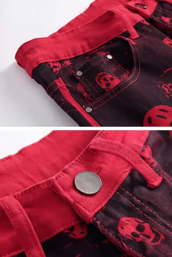 Miniatura 4 de Chouyatou Pantalones vaqueros de mezclilla para hombre con ajuste elástico
