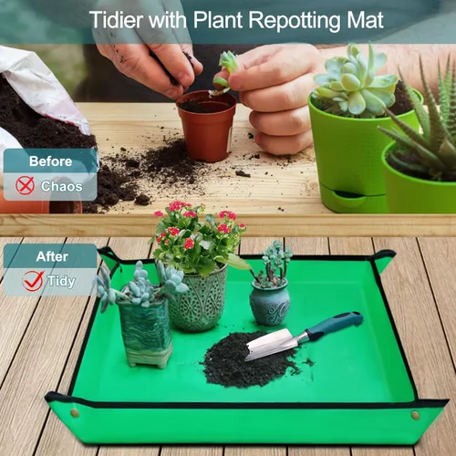 Miniatura 5 de Kynup Herramientas de jardín, 7 piezas de regalo de jardinería para mujeres y hombres, juego de herramientas de mano de jardinería, suministros