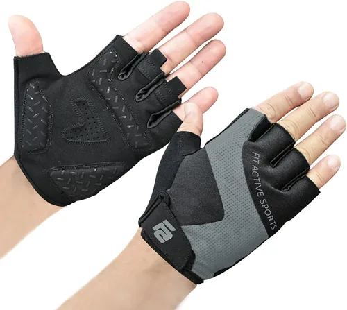 Fit Active Sports Max Grip - Guantes de entrenamiento para levantamiento de pesas para levantamiento de pesas, ciclismo, entrenamiento de fitness,
