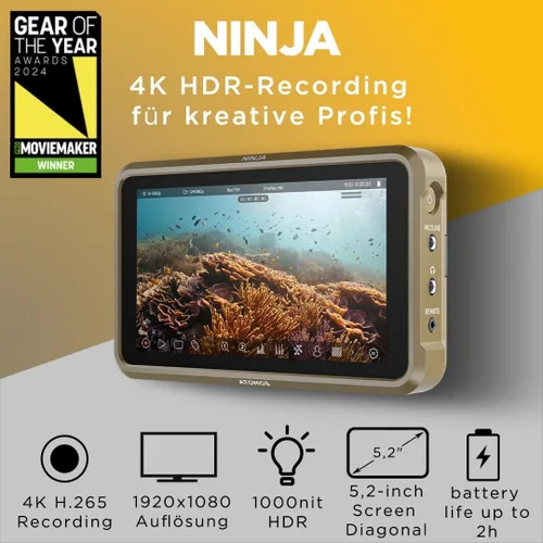 Miniatura 2 de Atomos Monitor de grabación HDMI 4K Ninja de 5.2