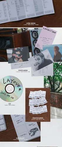 Miniatura 4 de BTS V Layover 1er álbum en solitario versión estándar.1 OutBox+CD+124p PhotoBook A+20p PhotoBook B+12p Lyric Book+2p Postcard+5p PhotoCard+100p